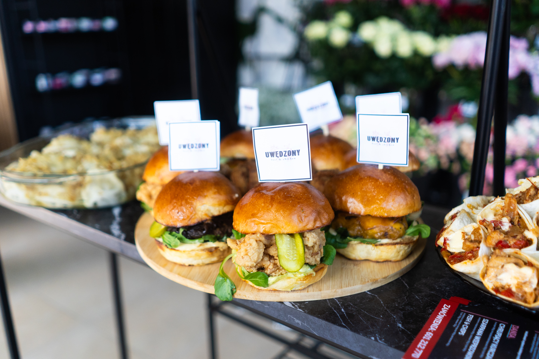 Mini burgery kateringowe